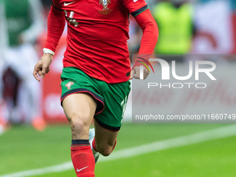 Pedro Neto is playing during the  UEFA Nations League 2024 League A Group A1 match between Poland and Portugal , at the PGE Narodowy in Wars...