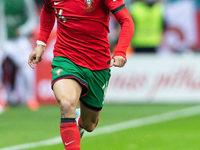 Pedro Neto is playing during the  UEFA Nations League 2024 League A Group A1 match between Poland and Portugal , at the PGE Narodowy in Wars...