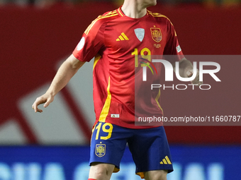 Sergio Gomez right winger of Spain and Real Sociedad during the UEFA Nations League 2024/25 League A Group A4 match between Spain and Denmar...