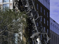 Damage occurs in the Tampa region, Florida, after Hurricane Milton hits the coast on August 9. (