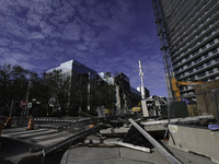 Damage occurs in the Tampa region, Florida, after Hurricane Milton hits the coast on August 9. (