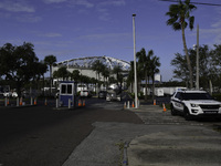 Damage occurs in the Tampa region, Florida, after Hurricane Milton hits the coast on August 9. (