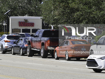 Damage occurs in the Tampa region, Florida, after Hurricane Milton hits the coast on August 9. (