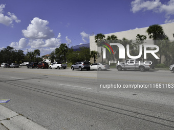 Damage occurs in the Tampa region, Florida, after Hurricane Milton hits the coast on August 9. (