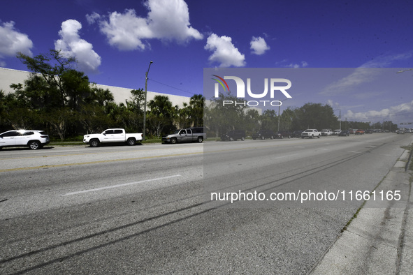 Damage occurs in the Tampa region, Florida, after Hurricane Milton hits the coast on August 9. 