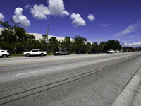 Damage occurs in the Tampa region, Florida, after Hurricane Milton hits the coast on August 9. (