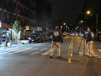 Two men are shot, with one dead, on the Lower East Side of Manhattan, New York, United States, on October 12, 2024. On Saturday evening at a...