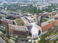 An aerial view shows the Alibaba Digital Eco-Innovation Park (Area B of Alixixi) located along the West Science and Technology Innovation Co...