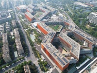 An aerial view shows the Alibaba Digital Eco-Innovation Park (Area B of Alixixi) located along the West Science and Technology Innovation Co...