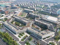 An aerial view shows the Alibaba Digital Eco-Innovation Park (Area B of Alixixi) located along the West Science and Technology Innovation Co...