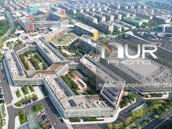 An aerial view shows the Alibaba Digital Eco-Innovation Park (Area B of Alixixi) located along the West Science and Technology Innovation Co...