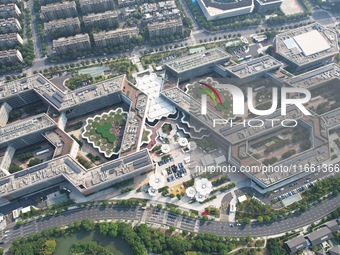 An aerial view shows the Alibaba Digital Eco-Innovation Park (Area B of Alixixi) located along the West Science and Technology Innovation Co...