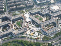 An aerial view shows the Alibaba Digital Eco-Innovation Park (Area B of Alixixi) located along the West Science and Technology Innovation Co...