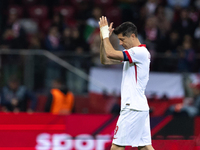 Robert Lewandowski after losing  the  UEFA Nations League 2024 League A Group A1 match between Poland and Portugal , at the PGE Narodowy in...