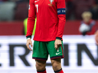 Cristiano Ronaldo plays during the  UEFA Nations League 2024 League A Group A1 match between Poland and Portugal , at the PGE Narodowy in Wa...