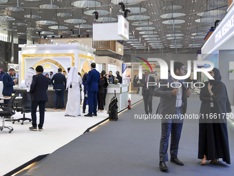 A general view of the ''Cityscape Qatar 2024'' real estate exhibition at the Doha Exhibition and Convention Center in Doha, Qatar, on Octobe...