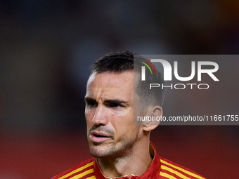 Fabian of Spain looks on before the UEFA Nations League 2024/25 League A Group A4 game between Spain and Denmark at Enrique Roca stadium in...