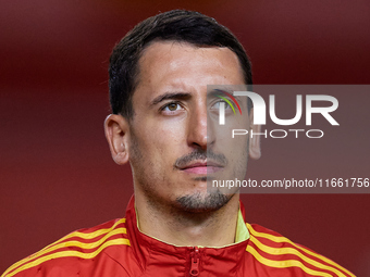 Mikel Oyarzabal of Spain looks on before the UEFA Nations League 2024/25 League A Group A4 game between Spain and Denmark at Enrique Roca st...