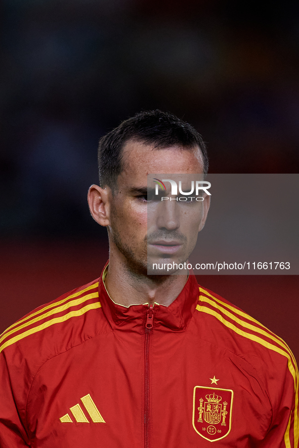 Fabian of Spain looks on before the UEFA Nations League 2024/25 League A Group A4 game between Spain and Denmark at Enrique Roca stadium in...