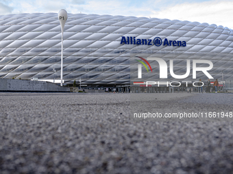 Stadium overview during the match press conference for the UEFA Nations League, League phase, Matchday 4, season 2024-2025, in Munich, Germa...