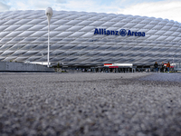 Stadium overview during the match press conference for the UEFA Nations League, League phase, Matchday 4, season 2024-2025, in Munich, Germa...