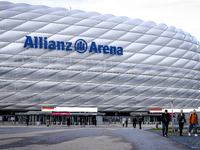 Stadium overview during the match press conference for the UEFA Nations League, League phase, Matchday 4, season 2024-2025, in Munich, Germa...