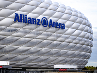 Stadium overview during the match press conference for the UEFA Nations League, League phase, Matchday 4, season 2024-2025, in Munich, Germa...