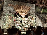 Devotees visit the Puja Pandal during the Dushhera-Vijaya Dashami festival on the final day of Durga Puja in Siliguri, India, on October 13,...