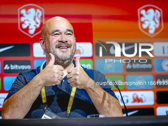 KNVB Photographer Roy Lazet attends the press conference for the Netherlands at the Allianz Arena for the UEFA Nations League, League phase,...