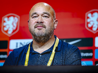 KNVB Photographer Roy Lazet attends the press conference for the Netherlands at the Allianz Arena for the UEFA Nations League, League phase,...