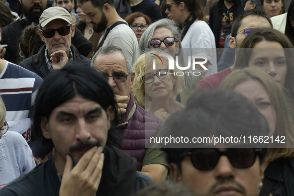 Madrid stands for the right to decent housing. Almost 40 collectives take to the streets in Madrid, Spain, on October 13, 2024, to fight aga...