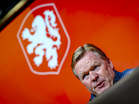 Netherlands trainer Ronald Koeman speaks during the press conference at the Allianz Arena for the UEFA Nations League, League phase, Matchda...