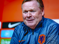 Netherlands trainer Ronald Koeman speaks during the press conference at the Allianz Arena for the UEFA Nations League, League phase, Matchda...