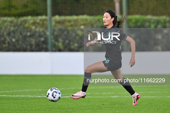 Lina Yang of S.S. Lazio is in action during the 6th day of the Serie A Femminile eBay Championship between S.S. Lazio and Napoli Femminile a...