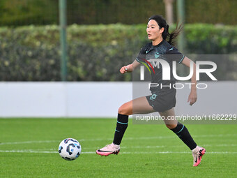 Lina Yang of S.S. Lazio is in action during the 6th day of the Serie A Femminile eBay Championship between S.S. Lazio and Napoli Femminile a...