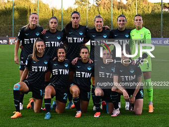 S.S. Lazio Women players pose for a team photo during the 6th day of the Serie A Femminile eBay Championship between S.S. Lazio and Napoli F...