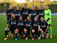 S.S. Lazio Women players pose for a team photo during the 6th day of the Serie A Femminile eBay Championship between S.S. Lazio and Napoli F...