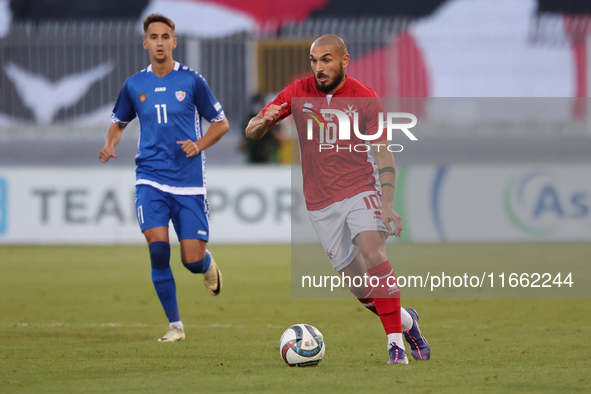 Teddy Teuma of Malta is in action during the UEFA Nations League, League D, Group D2 match between Malta and Moldova at the National Stadium...