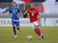 Teddy Teuma of Malta is in action during the UEFA Nations League, League D, Group D2 match between Malta and Moldova at the National Stadium...