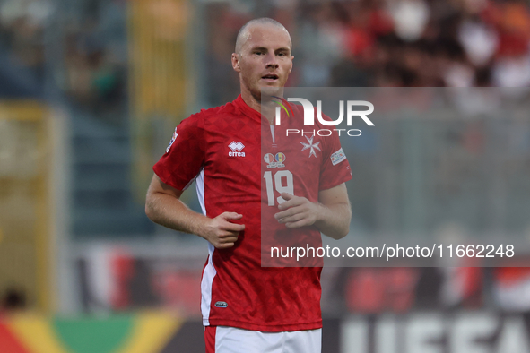 Trent Buhagiar of Malta participates in the UEFA Nations League, League D, Group D2 match between Malta and Moldova at the National Stadium...