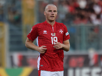 Trent Buhagiar of Malta participates in the UEFA Nations League, League D, Group D2 match between Malta and Moldova at the National Stadium...