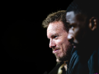 Germany trainer Julian Nagelsmann speaks during the press conference at the Allianz Arena for the UEFA Nations League, League phase, Matchda...