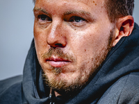 Germany trainer Julian Nagelsmann speaks during the press conference at the Allianz Arena for the UEFA Nations League, League phase, Matchda...