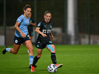 Tecla Pettenuzzo of Napoli Femminile and Noemi Visentin of S.S. Lazio are in action during the 6th day of the Serie A Femminile eBay Champio...