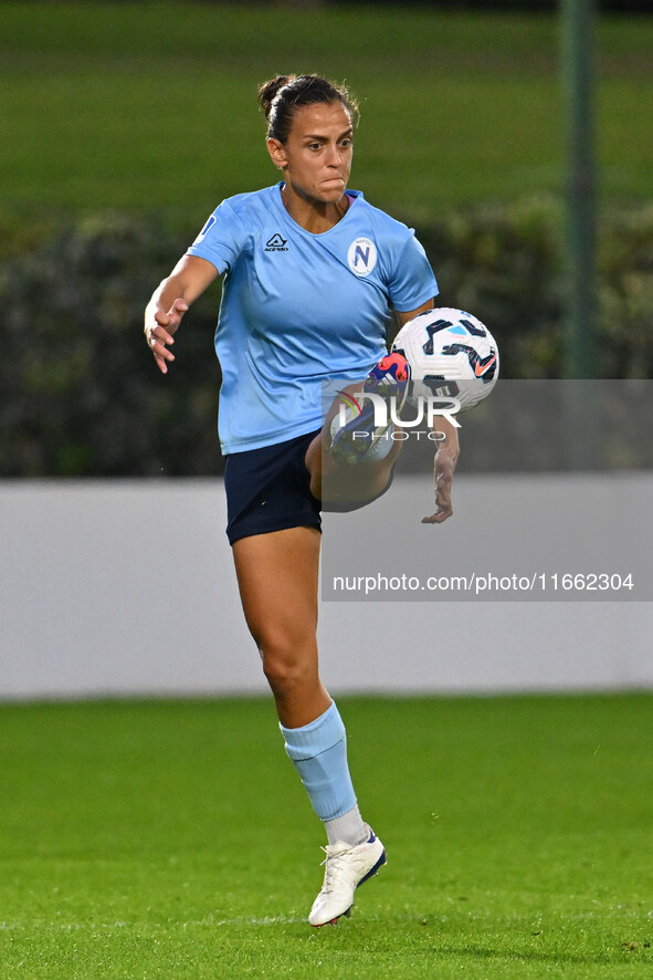 The action takes place during the 6th day of the Serie A Femminile eBay Championship between S.S. Lazio and Napoli Femminile at the Mirko Fe...