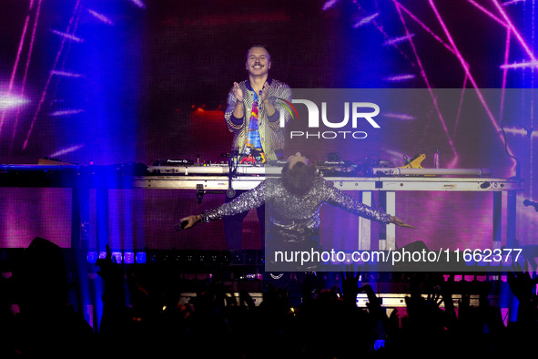 Moss Kena of Purple Disco Machine performs live at Fabrique in Milano, Italy, on October 12, 2024 