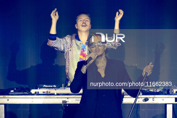 Julian Perretta of Purple Disco Machine performs live at Fabrique in Milano, Italy, on October 12, 2024 