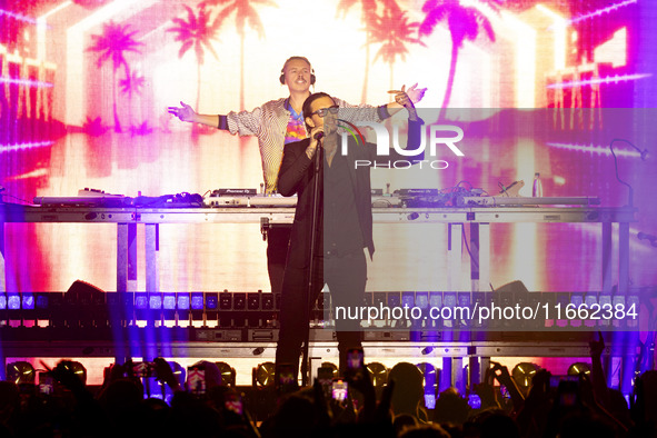 Julian Perretta of Purple Disco Machine performs live at Fabrique in Milano, Italy, on October 12, 2024 