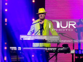 Matt Johnson from Purple Disco Machine performs live at Fabrique in Milano, Italy, on October 12, 2024. (