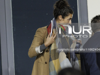 Montse Tome, the Spanish national football team coach, attends the LIGA F match between Real Madrid and Atletico de Madrid at Alfredo Di Ste...